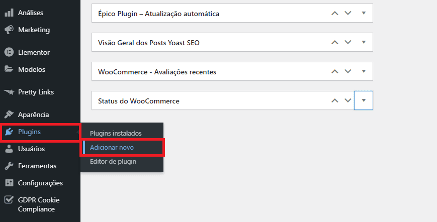 adicionar plugin