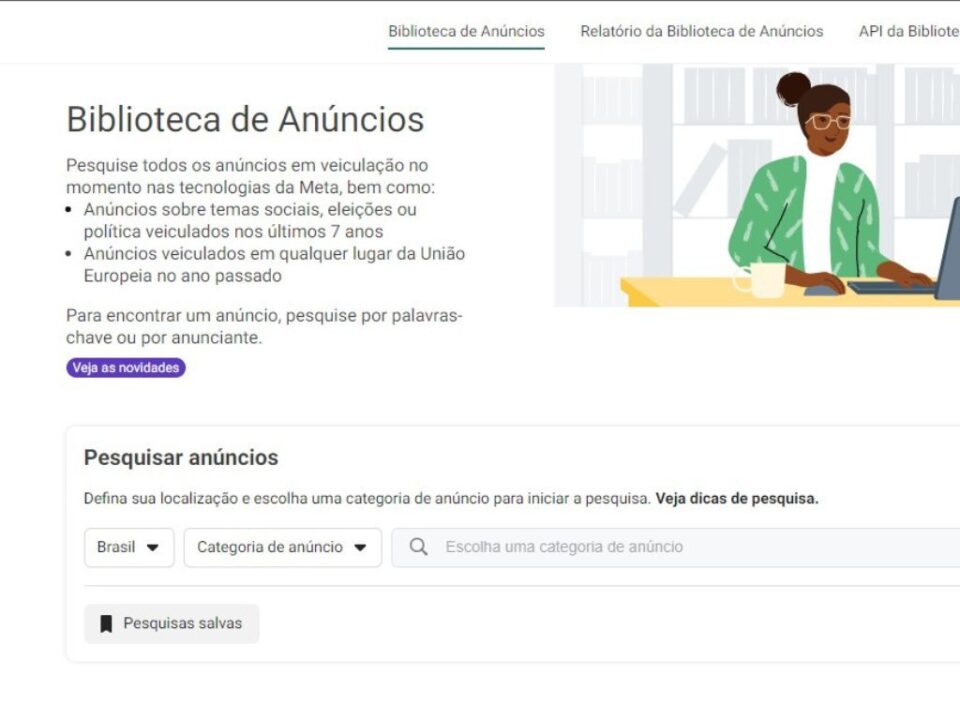 anúncios do facebook dos concorrentes